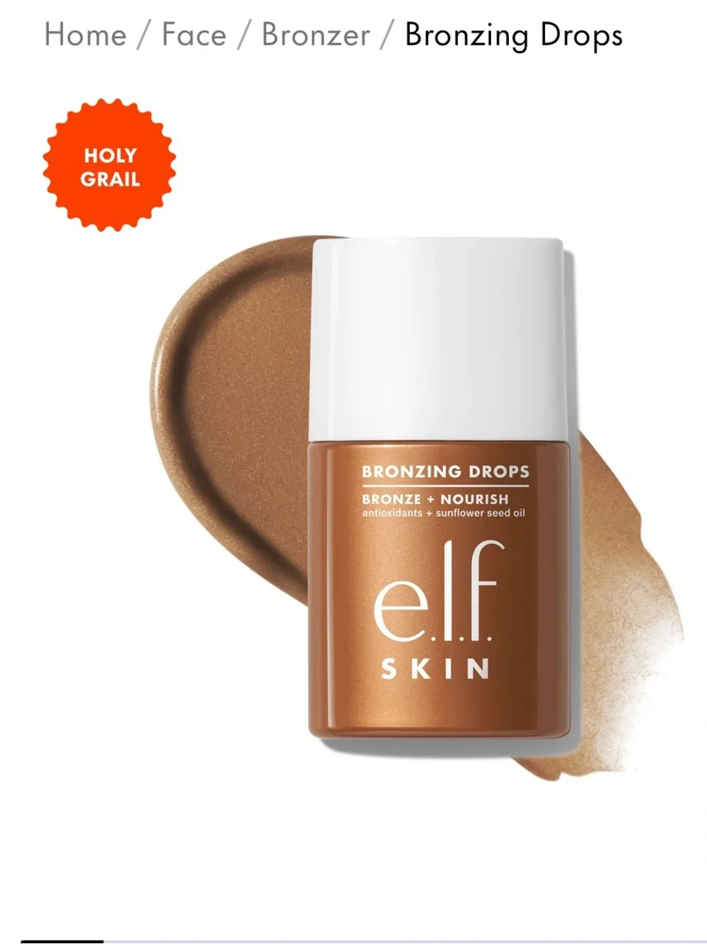ELF Bronzing Drops Pure Gold -